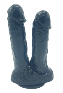 Noctis 21cm Siyah �iftli Dildo No:61